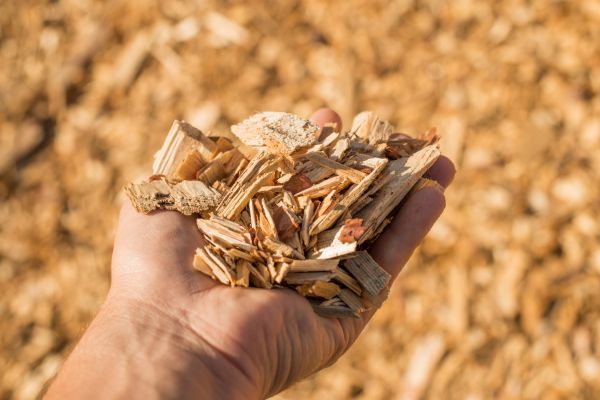 Wood Chips Spreading in Conway