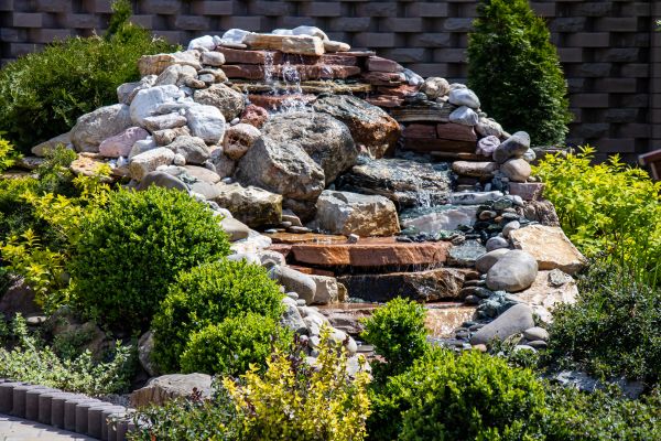 River Rock Landscaping in Conway
